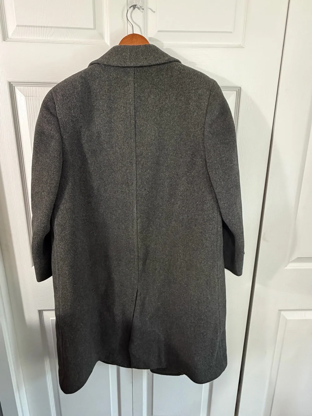 Halle Bros Hallecraft Vintage Llamacuna Llama Dark Gray Mens Overcoat M -L